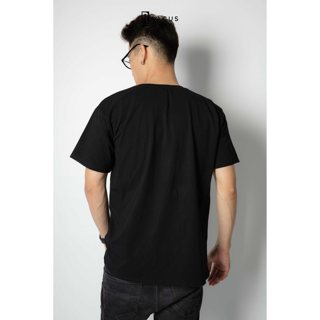 Áo thun nam unisex tay lỡ dáng ôm, áo phông nam trơn basic tay ngắn thời trang RAACUS - A023 | BigBuy360 - bigbuy360.vn