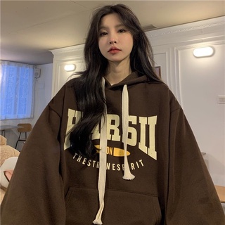 Áo hoodie nữ form rộng HART SLL mũ 2 lớp có dây kéo bản to