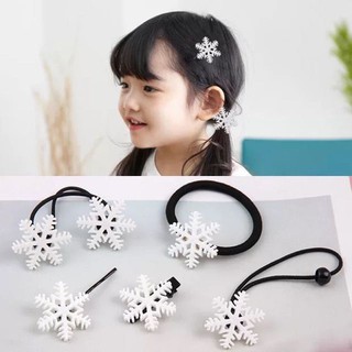 Kẹp tóc buộc tóc bông tuyết