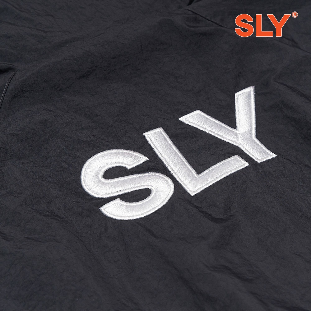Áo khoác dù nhăn SLY Wrinkled Nylon màu Xám