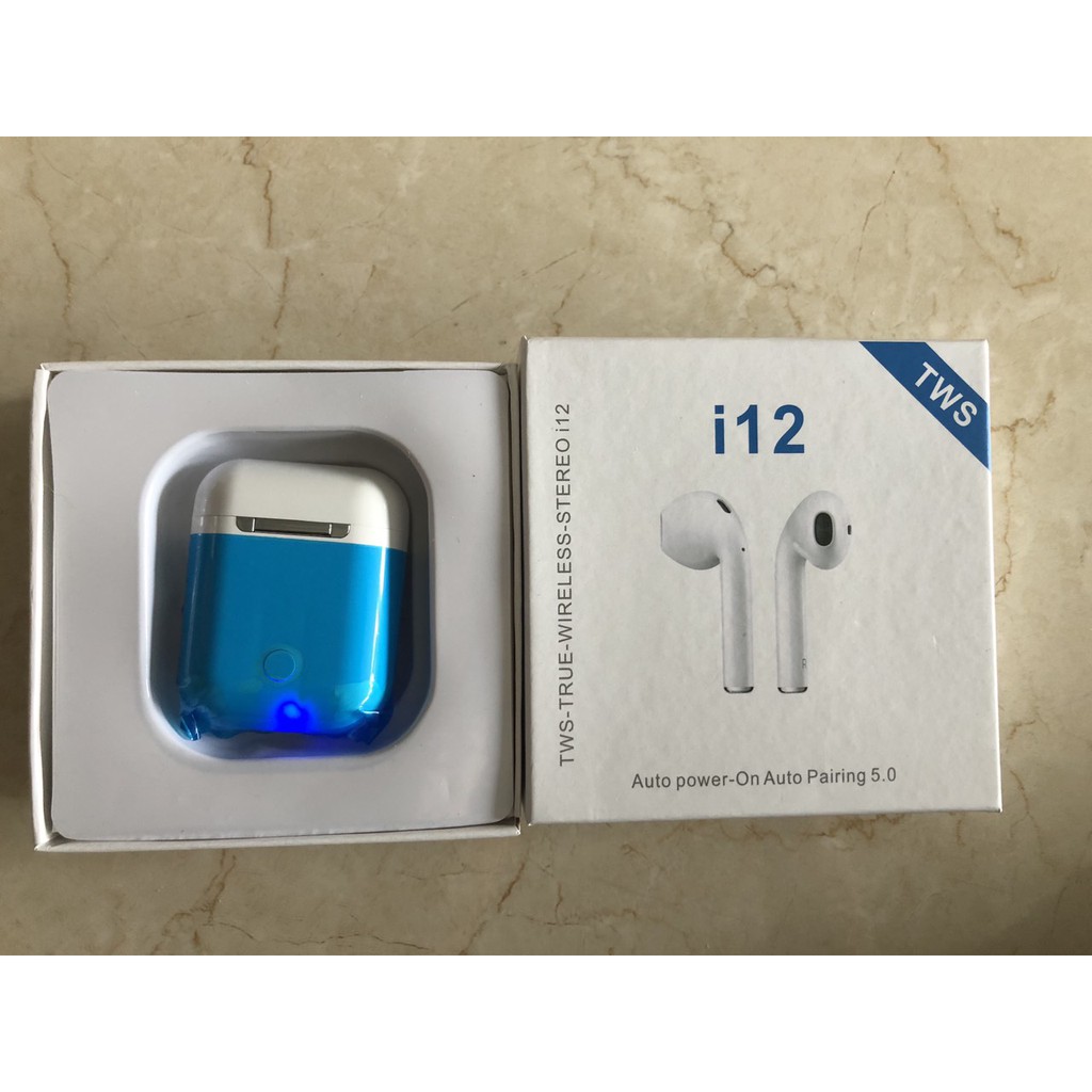 Tai Airpod Bluetooth i12 2020 Tws Bluetooth 5.0 Stereo Super Bass -  TAI NGHE BLUETOOTH 2 TAI