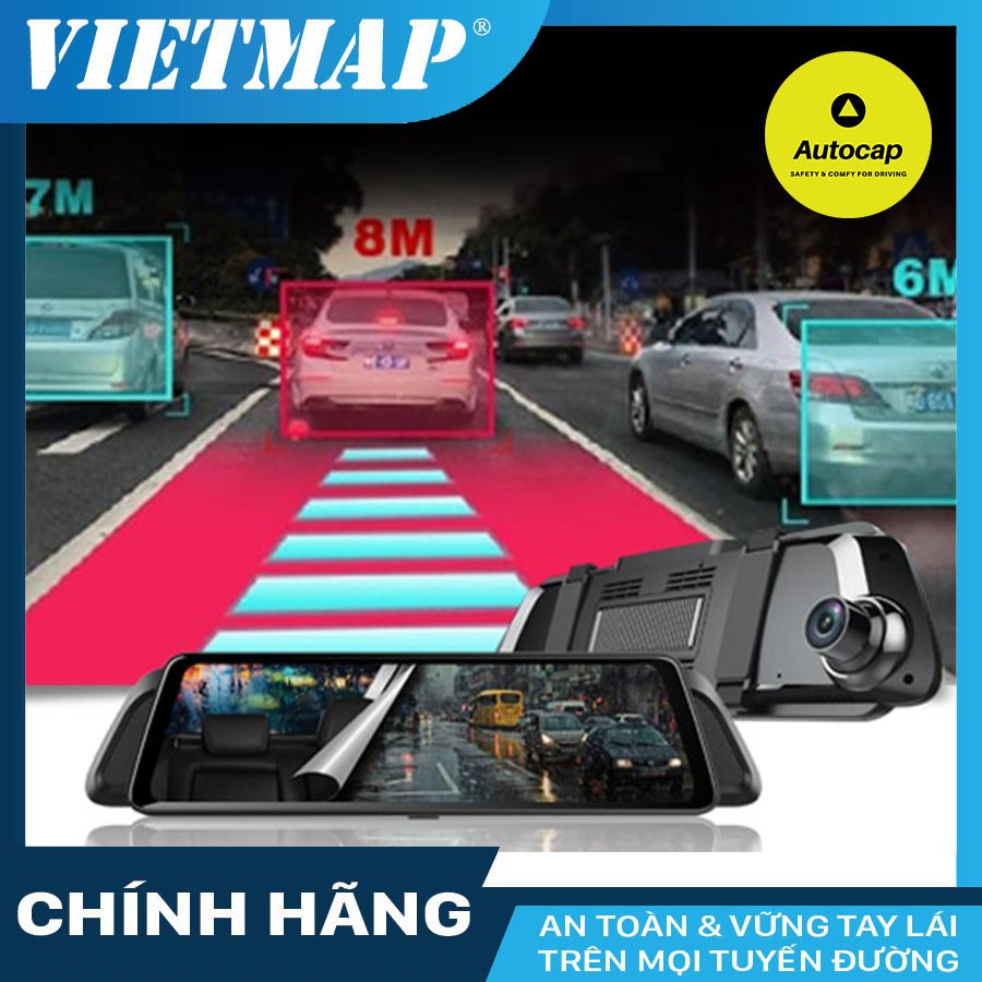 Camera hành trình VIETMAP iDVR P2 cho xe ô tô - Dẫn đường Wifi kèm thẻ 32/64/128GB và SIM 4G