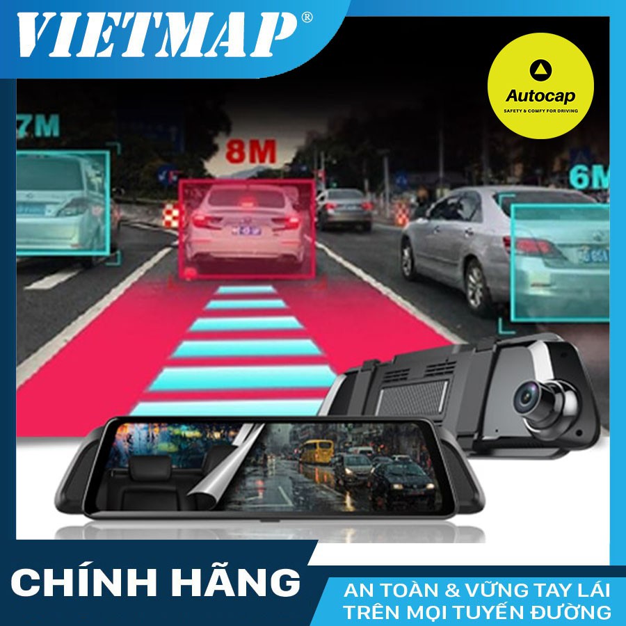 Camera hành trình VIETMAP iDVR P2 cho xe ô tô - Dẫn đường S1-Phát Wi - Tặng thẻ 32/64GB & SIM