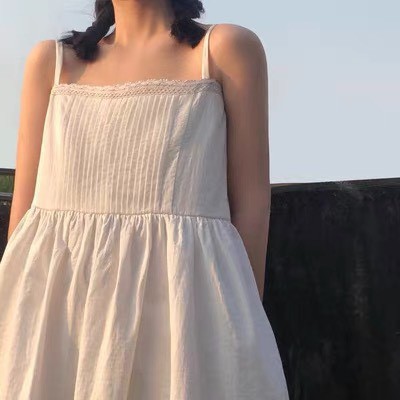 [Yêu thích] Váy đầm nữ maxi 2 dây dáng dài trắng đẹp | BigBuy360 - bigbuy360.vn