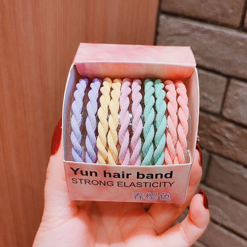 Set cột tóc cho nữ nhiều kiểu đan phụ tiện tóc thời trang bao đẹp