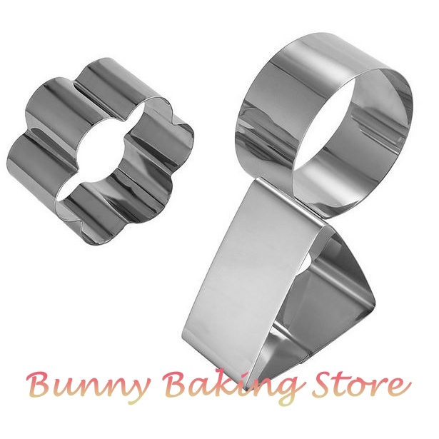 Khuôn ring mousse mini kèm nắp nhấn