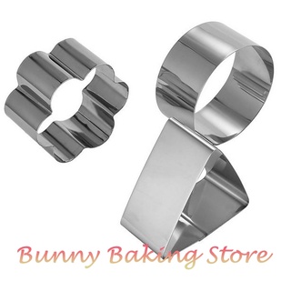 Khuôn ring mousse mini kèm nắp nhấn
