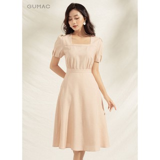 Đầm tay phồng cổ u da1153 gumac