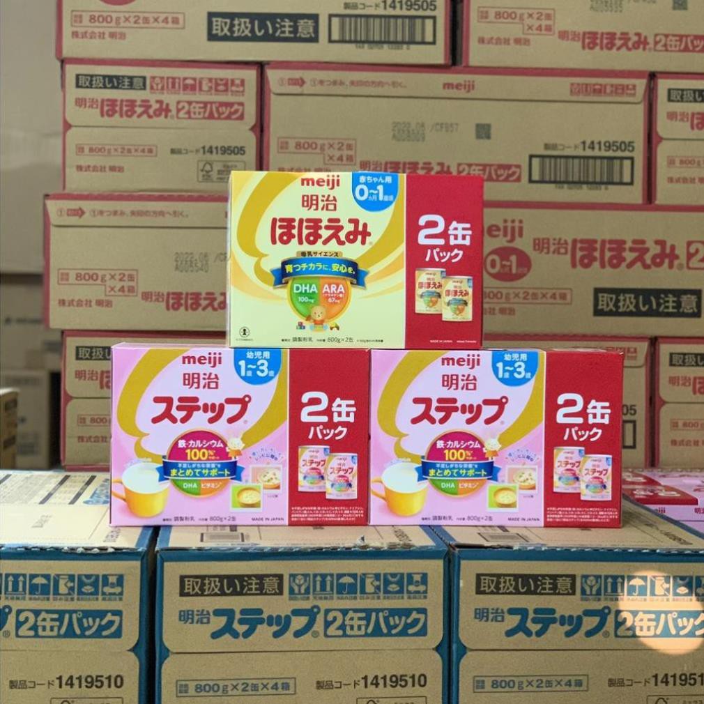 Sữa bột Meiji 800gr sữa lon Meiji số 0 và số 9 hàng Nhật nội địa mẫu mới