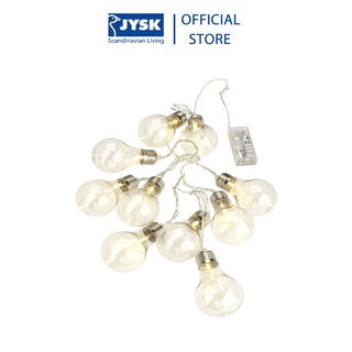 Dây đèn led | JYSK Filip | 10 bóng màu trắng | 165cm