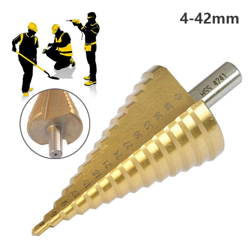 Mũi khoan bước hình nón hss - 4-42mm 14 kích cỡ