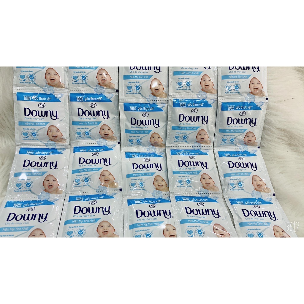 Nước xả vải cho bé Downy cho da nhạy cảm hương sả dây 10 gói