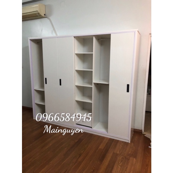 Tủ nhựa đài loan 5 cánh lùa cao 1m8 ngang 2m4 freeship hcm 15km
