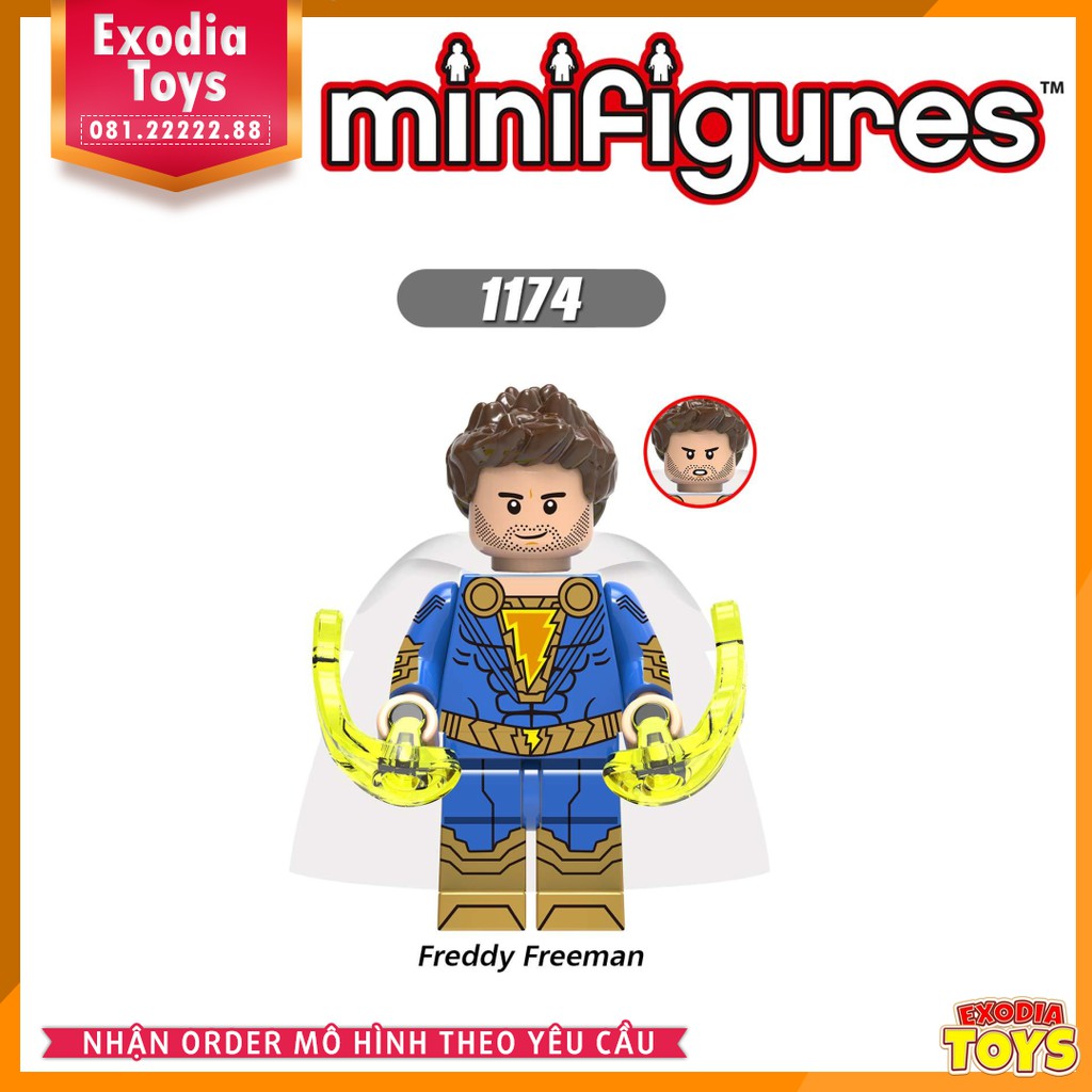 Xếp hình minifigure siêu anh hùng Liên Minh Công Lý : Shazam! - Đồ Chơi Lắp Ghép Sáng Tạo - X0247