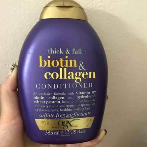 Dầu Gội xả Biotin &amp; Collagen OGX 385ml của US Ngăn Ngừa Rụng Tóc Dưỡng Tóc Chống Khô An Toàn Cho Cả Mẹ Bầu Sau Sinh