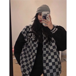 Áo Bomber Dù 2 lớp - Lót Phao Unisex ulzzang kẻ caro kèm ảnh thật