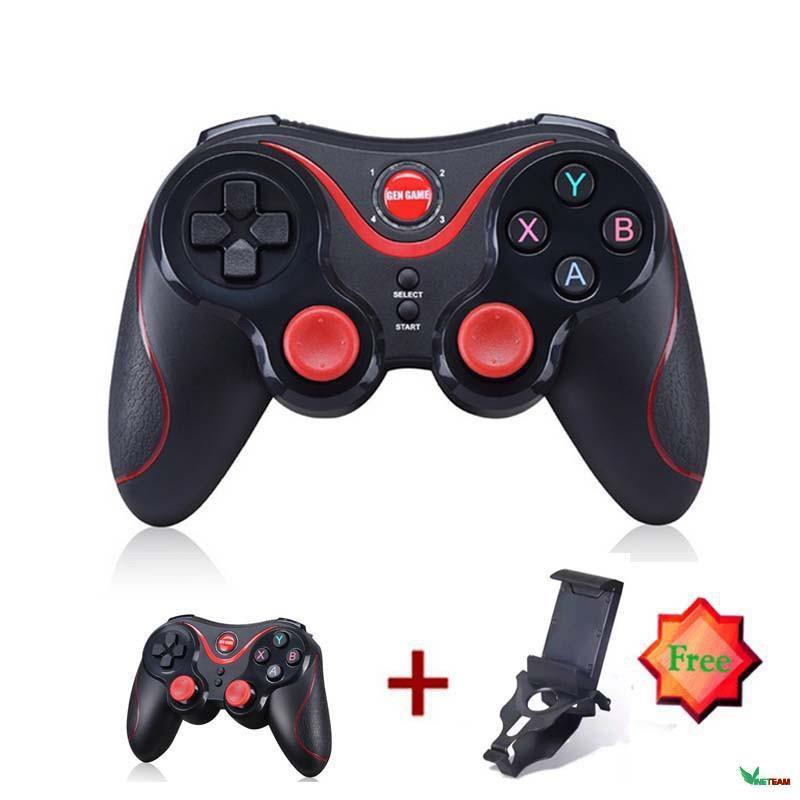 Tay Cầm Chơi Game X3/T3 Có Bluetooth Cho Smartphone, PC, Laptop, Android, IOS, Windows Có Giá Kẹp Điện Thoại