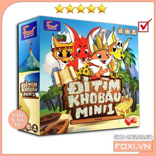 Board game-Đi tìm kho báu mini 1 Foxi-đồ chơi phát triển tư duy-dễ chơi-vui nhộn-giá siêu rẻ