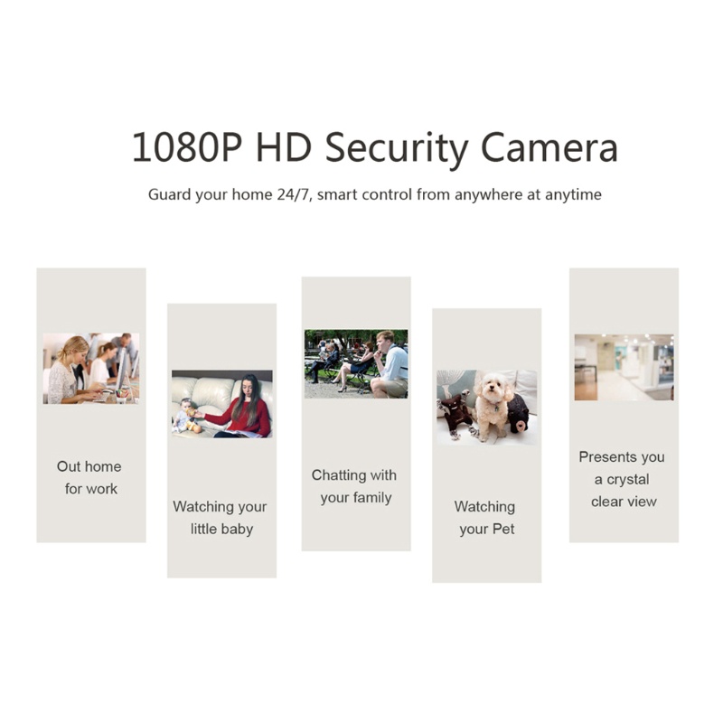 Camera an ninh không dây 720P xoay 360 độ CCTV WiFi
 | BigBuy360 - bigbuy360.vn