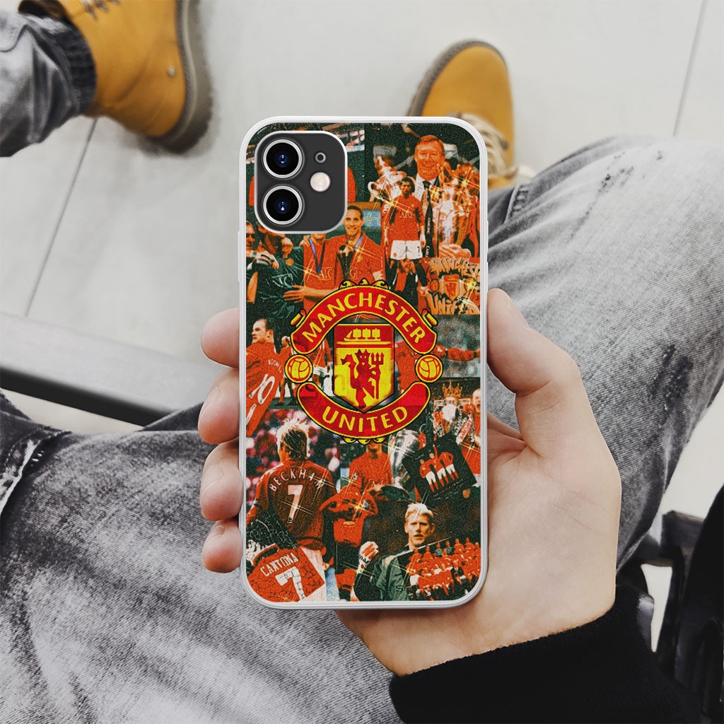 Ốp lưng iphone Manchester united legend collage pro 13 11 12 promax 7 8 plus xs X Xr RED20210070