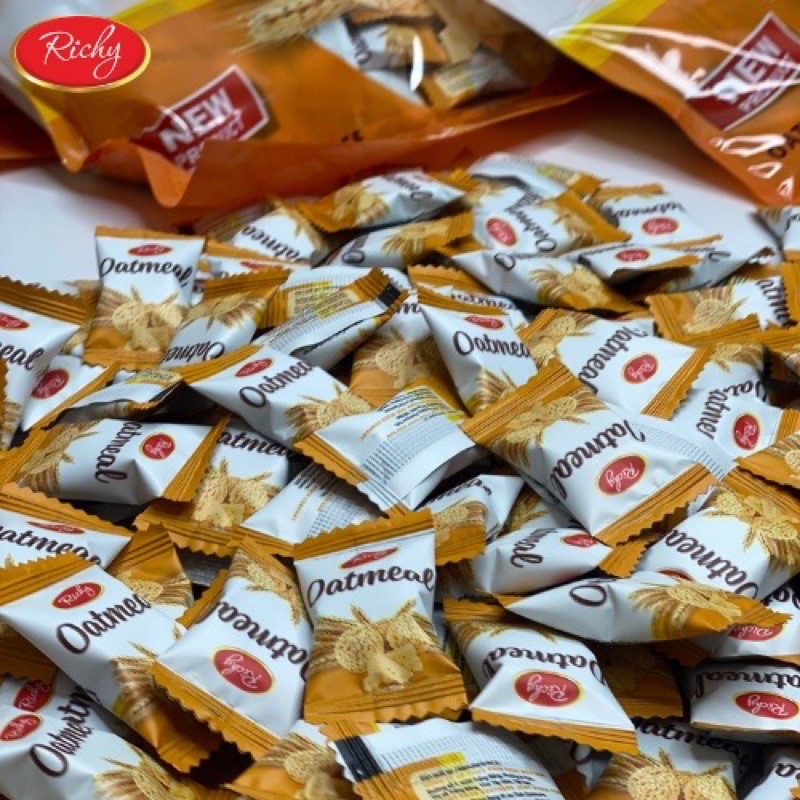 COMBO 2 GÓI BÁNH YẾN MẠCH OATMEAL RICHY HÀN QUỐC MIX VỊ