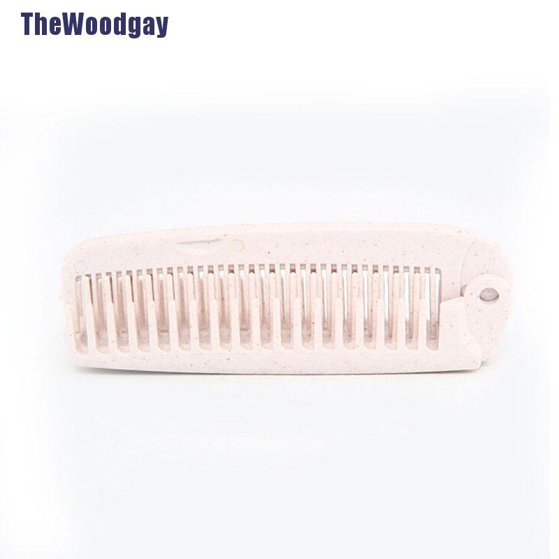 Lược Gấp Chải Tóc Chống Tĩnh Điện Thiết Kế Nhỏ Gọn Tiện Dụng