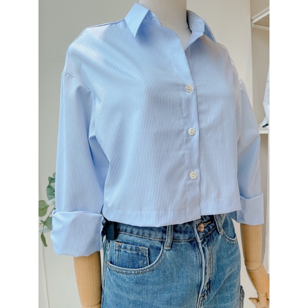 Áo sơ mi basic cánh dơi 1 túi chất vải đẹp MIEU - JA12