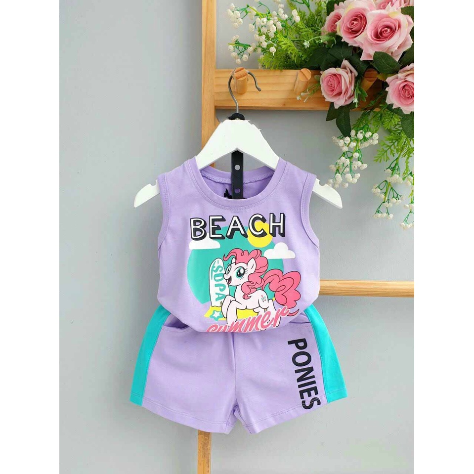 [HOTTREND] BỘ BA LỖ PONIES CHẤT COTTON MỀM MÁT PHONG CÁCH HÀN QUỐC SIÊU DỄ THƯƠNG CHO BÉ YÊU 8-18KG. VIDEO THẬT