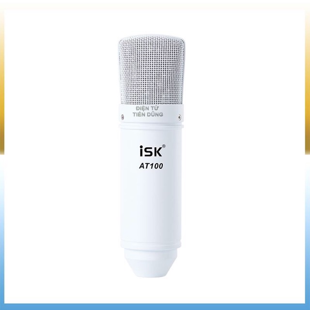 Bộ mic thu âm ISK at100  sound card xox k10 2020 phiên bản tiếng anh chân dây - combo livestream micro AT100 đã đầy đủ