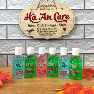 Gel rửa tay khô Dr Safe - 60ml xách tay Nga