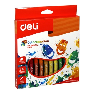 Bút sáp dầu deli 24 màu