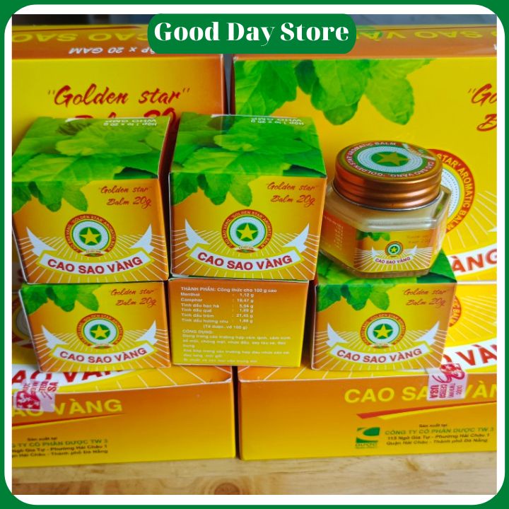 Cao sao vàng TW3 Đà Nẵng 20gram , Dầu cù là 20gram