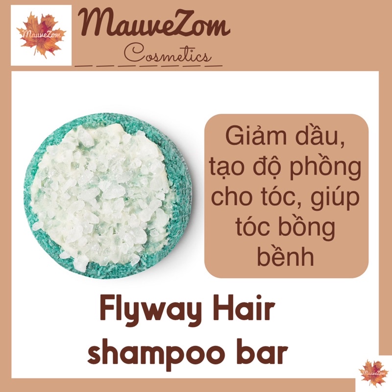 Bánh dầu gội LUSH - Flyway Hair shampoo bar (tặng kèm hộp thiếc đựng)