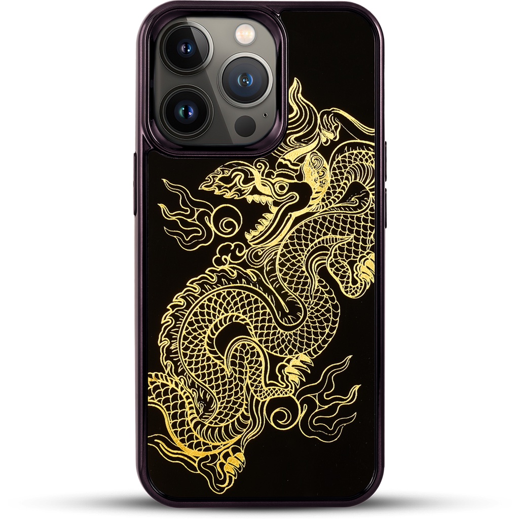 Ốp điện thoại cho iPhone 13 Pro / 13 Pro Max mẫu Rồng Thời Trần thương hiệu La Sonmai