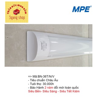Đèn led bán nguyệt MPE 1,2m BN-36  với tùy chọn màu sáng trắng/ Trung tính/vàng