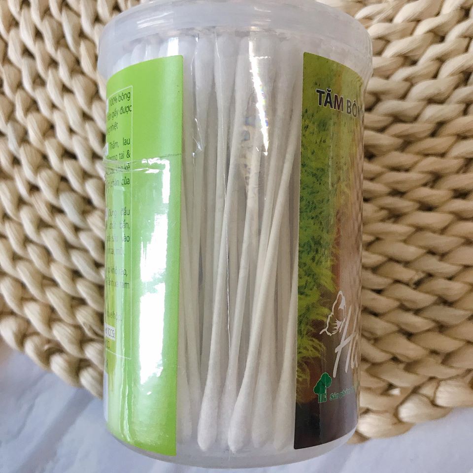 Tăm bông cao cấp Hana thân giấy cho bé