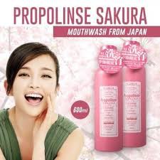 Nước xúc miệng Propolinse Sakura 600ml từ Nhật mùi Hoa Anh Đào🍀CHÍNH HÃNG 🍀giúp làm sạch cả mang bám của thuốc lá