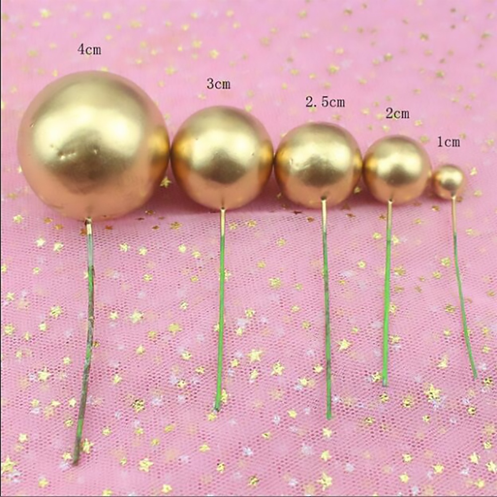 Que Cắm Trang Trí Bánh Kem / Bánh Kem Bằng Kim Loại 4 Màu Sáng Tạo DIY Màu Vàng / Bạc / Xanh Dương / Hồng