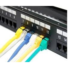 Patch panel Phiến đấu dây mạng cat 5 cat 6 loại nhân rời cổng 24 port, 48 PORT