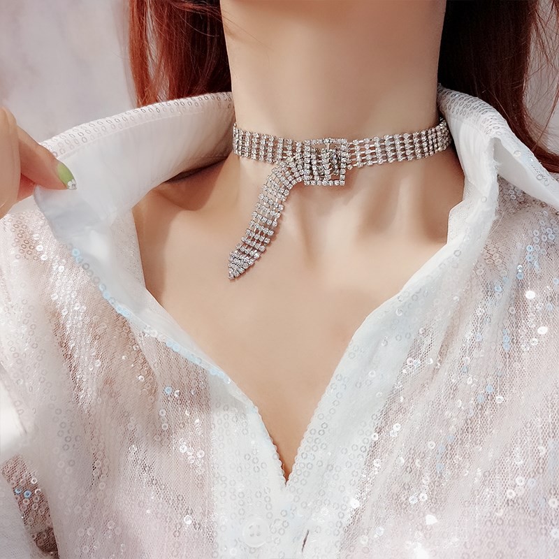 Siêu phẩm vòng chocker đính đá đẳng cấp ngôi sao VC32