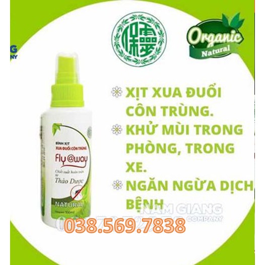 [BẢO NHIÊN] Bình Xịt Đuỗi Muỗi Côn Trùng Chiết Xuất Sả Chanh - Thảo Dược An Toàn Cho Trẻ Nhỏ |100ml