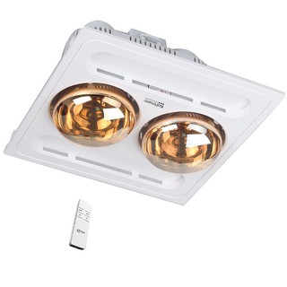 Đèn sưởi nhà tắm Kottmann 2 bóng âm trần điều khiển từ xa K9R