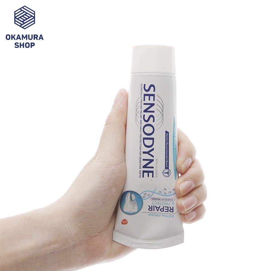 (HÀNG THÁI) - Kem đánh răng SENSODYNE Repair &amp; Protect Extra Fresh 100g