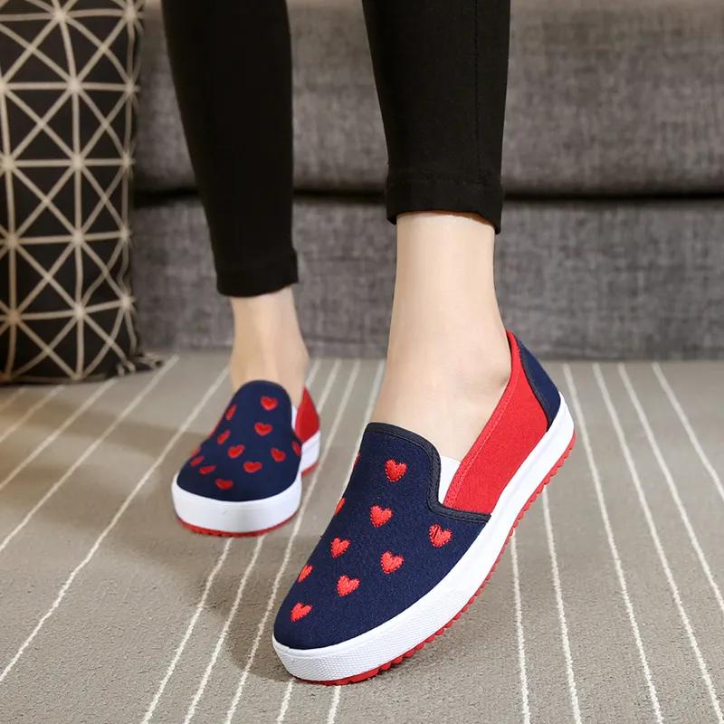 Giày Thể Thao canvas Màu Trắng/Đen Thời Trang Cho Nữ