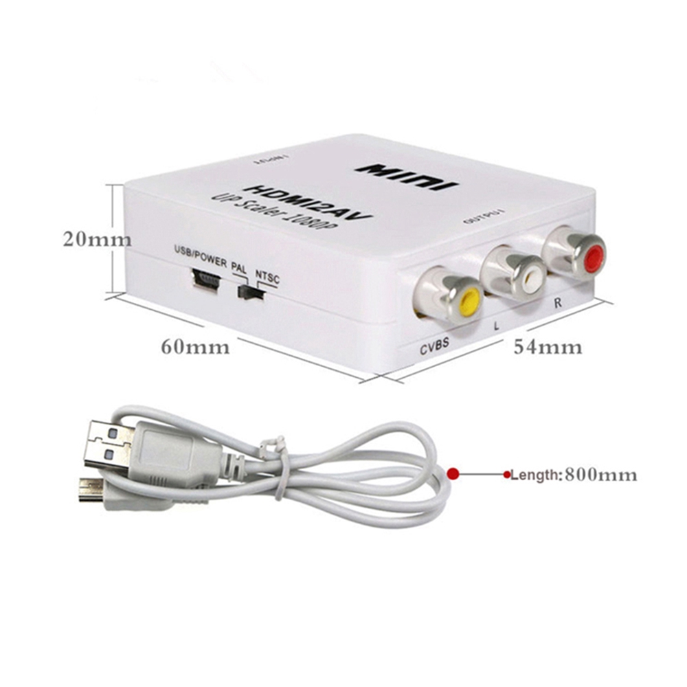 Đầu chuyển đổi HDMI sang RCA AV kèm cáp USB