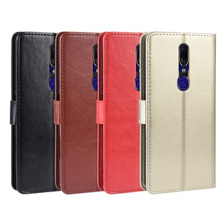 Ốp lưng da PU kèm ví nắp gập dành cho điện thoại Oppo F11/Oppo F11 Pro