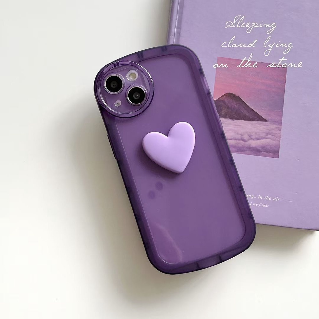 Ốp lưng iphone bánh mì gắn charm tim có 6 màu 7plus x xsmax 11 11promax 12promax 13 13pro 13promax-Dino case DT20