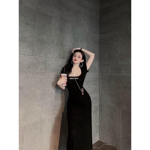 Đầm body miu miu tôn dáng