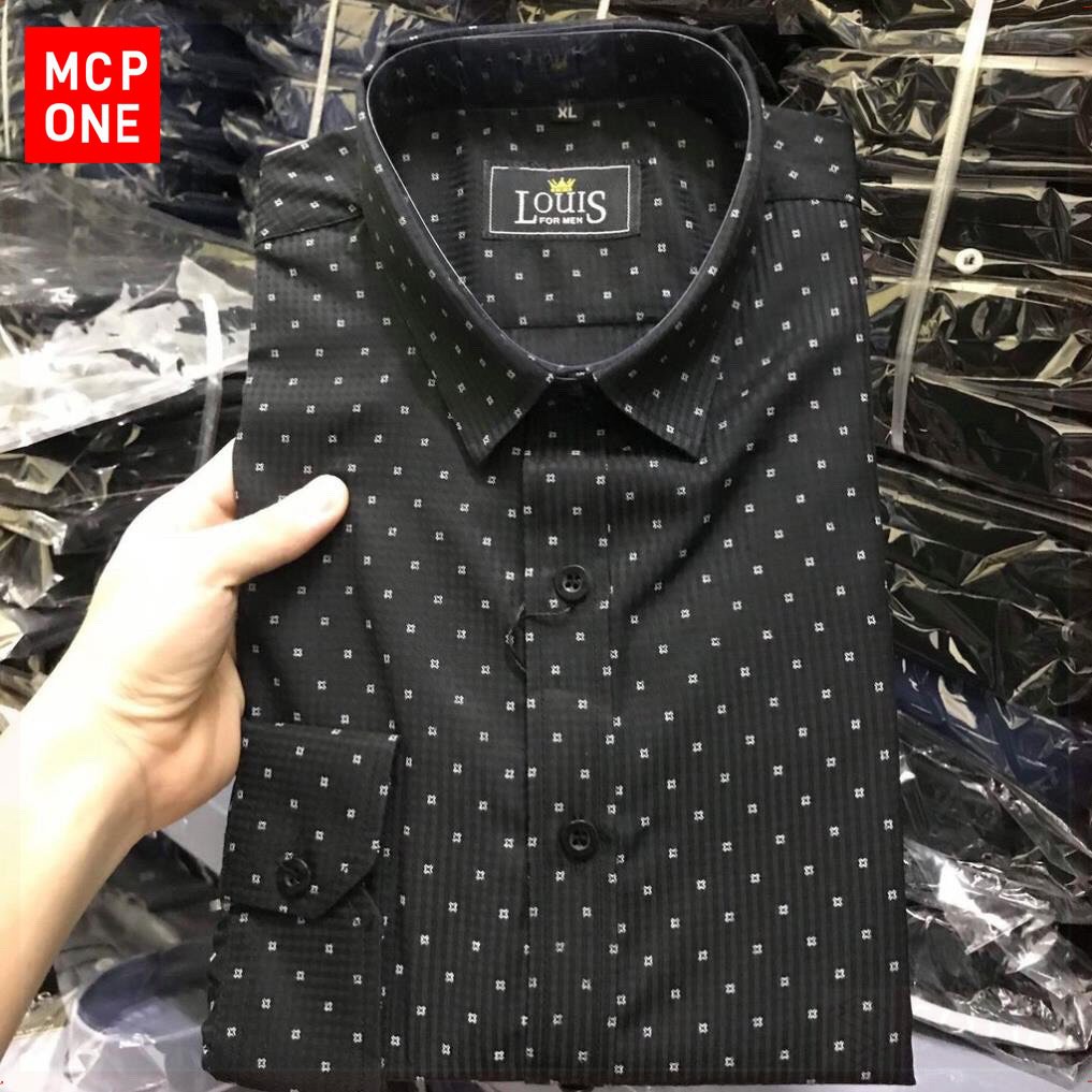 Áo sơ mi nam chấm bi KOREA dài tay cổ bẻ mặc siêu mềm mại và thoải mái, giá cả siêu tốt - MCPONE | BigBuy360 - bigbuy360.vn