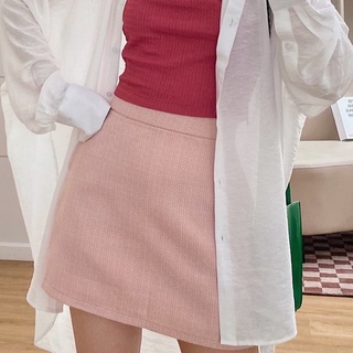 Chân váy form dáng chữ A vải tweed JALAN SKIRT - Sibling House